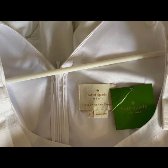 Kate Spade Chesapeake Stripe Dress White NWT 8 - Picture 4 of 7